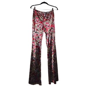 Y2k Forever 21 Red Whimsygoth Paisley Print Flared Pants!
